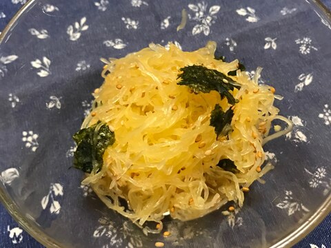 そうめんカボチャの海苔和え